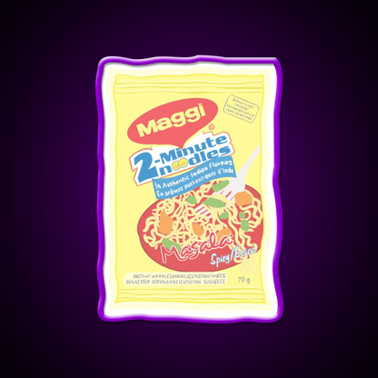 Maggi Noodles Snack Food Led Neon Sign Rgb Color - Shineneon