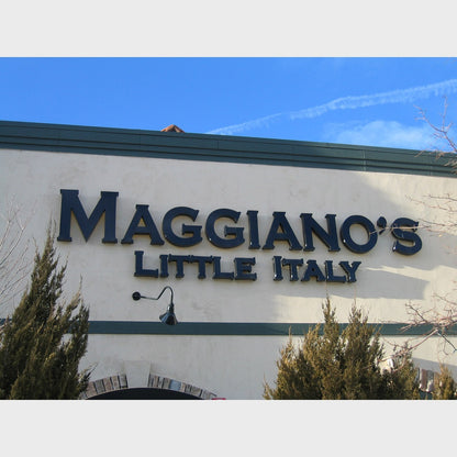 Maggiano Little Italy 3D Backlit Channel Letters Led Light Sign
