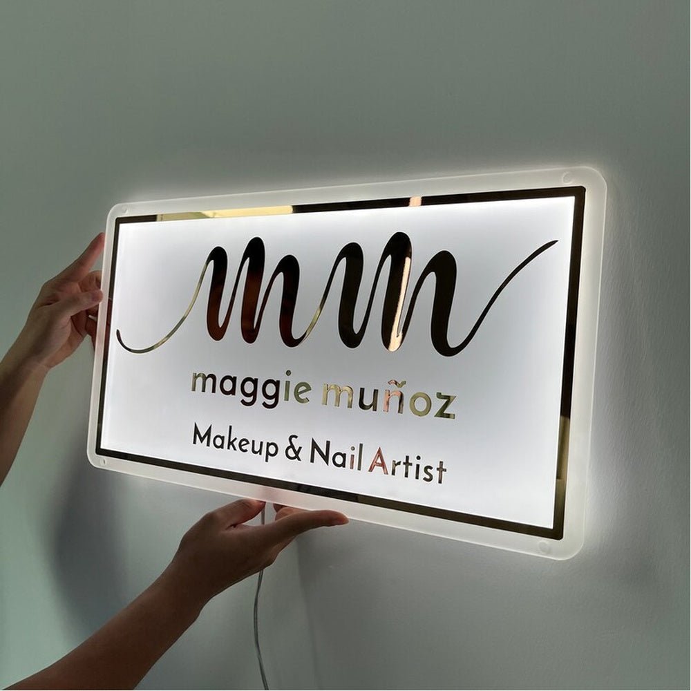 Maggie Munoz Acrylic Business Logo Sign - Shineneon