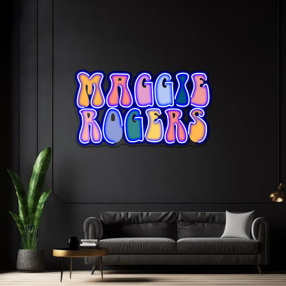 Maggie Rogers Vibes Artwork Led Neon - LED neon sign view 5