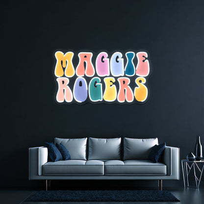 Maggie Rogers Vibes Artwork Led Neon - LED neon sign view 8