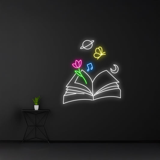 Magic Book Neon Sign