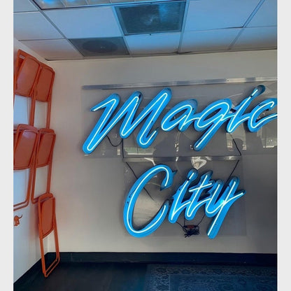 Magic City 3D Frontlit And Backlit Channel Letter Led Light Sign - Shineneon