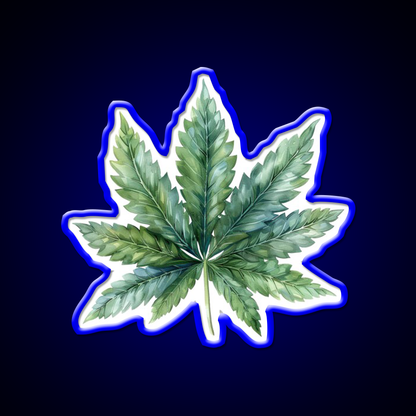 Magic Leaf Hemp Inspired Green Leaf Led Neon Sign Rgb Color - LED neon sign view 5