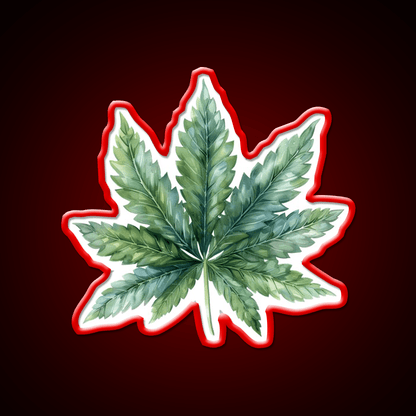 Magic Leaf Hemp Inspired Green Leaf Led Neon Sign Rgb Color - Shineneon