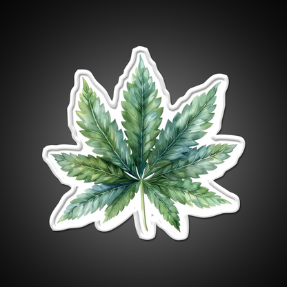 Magic Leaf Hemp Inspired Green Leaf Led Neon Sign Rgb Color - LED neon sign view 11