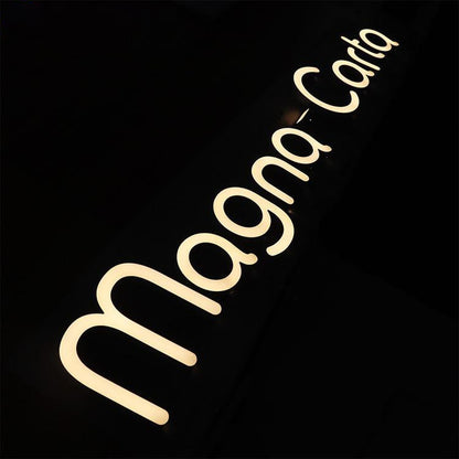 Magna Carta 3D Frontlit Letters Metal Led Sign