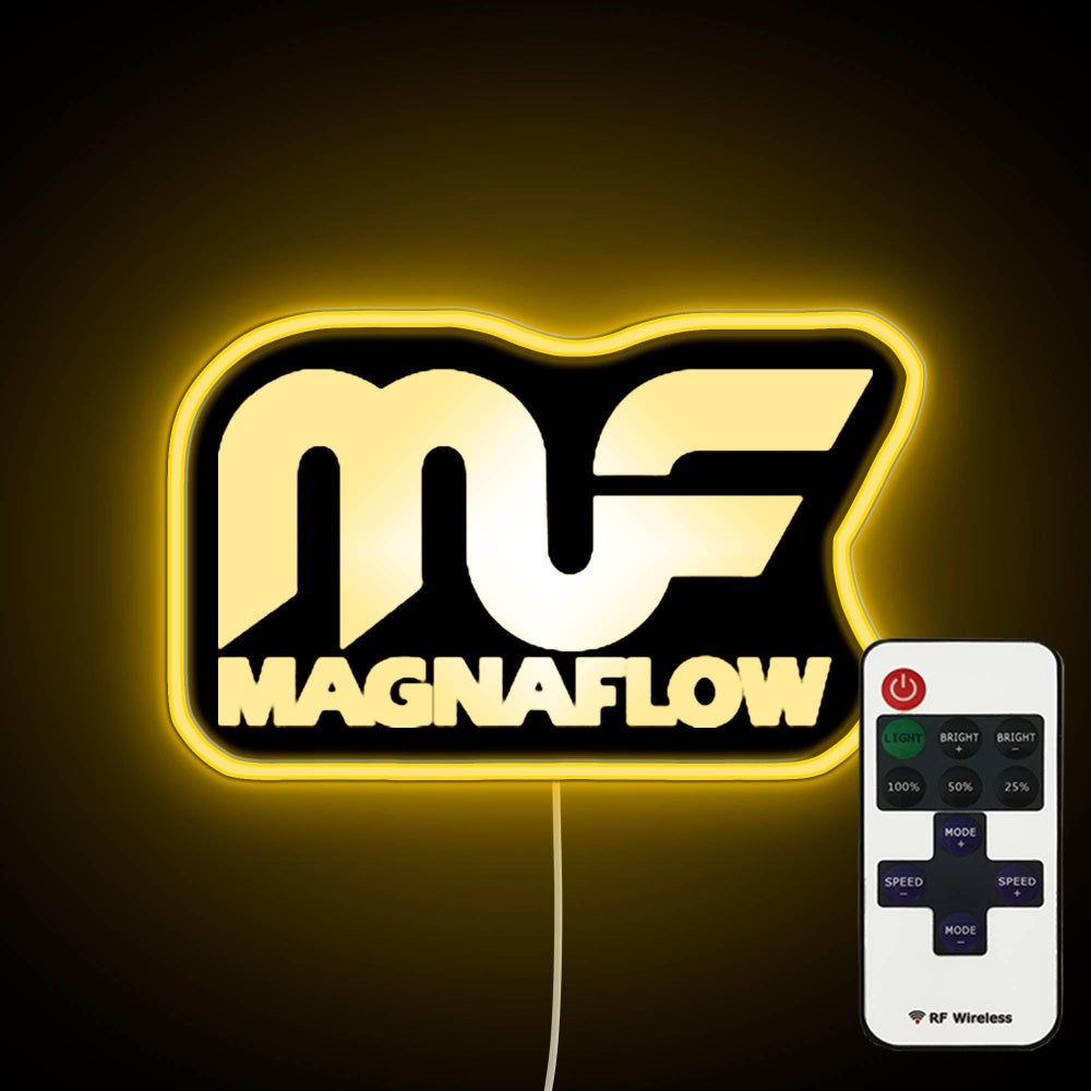 Magnaflow Logo Neon Sign - Custom LED neon sign front view