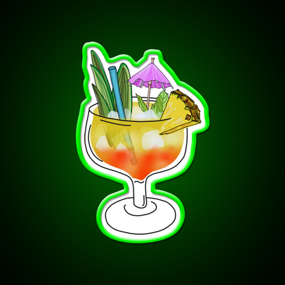 Mai Tai Cocktail Bar Decor Led Neon Sign Drink Lounge Art Rgb Color - LED neon sign view 8