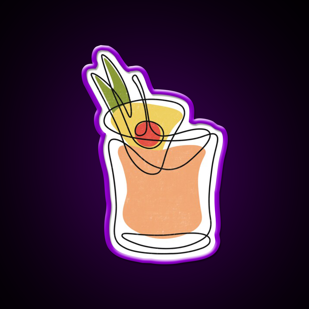 Mai Tai Cocktail Bar Decor Led Neon Sign Drink Wall Art Rgb Color - LED neon sign view 9