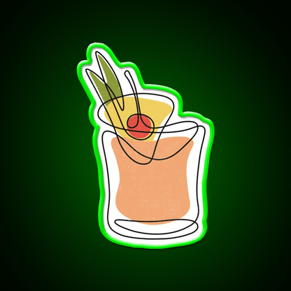 Mai Tai Cocktail Bar Decor Led Neon Sign Drink Wall Art Rgb Color - Shineneon