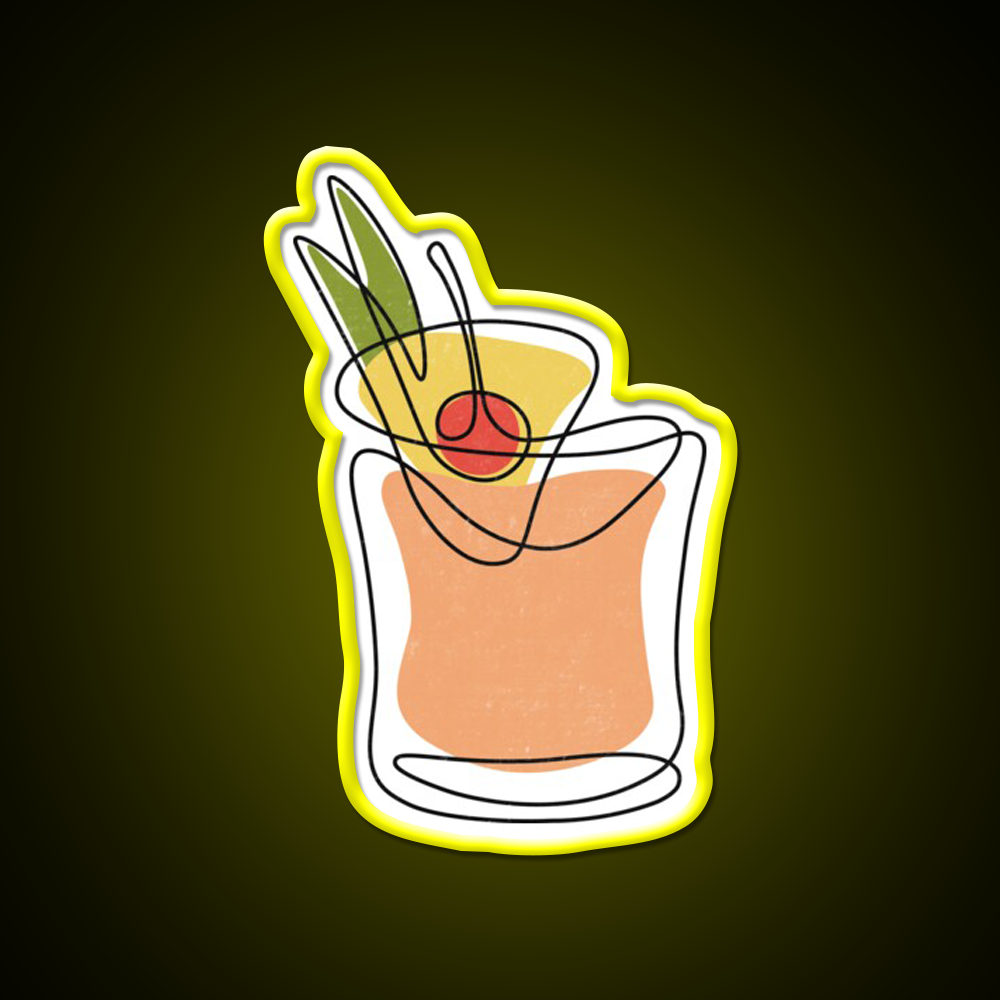 Mai Tai Cocktail Bar Decor Led Neon Sign Drink Wall Art Rgb Color - LED neon sign view 7