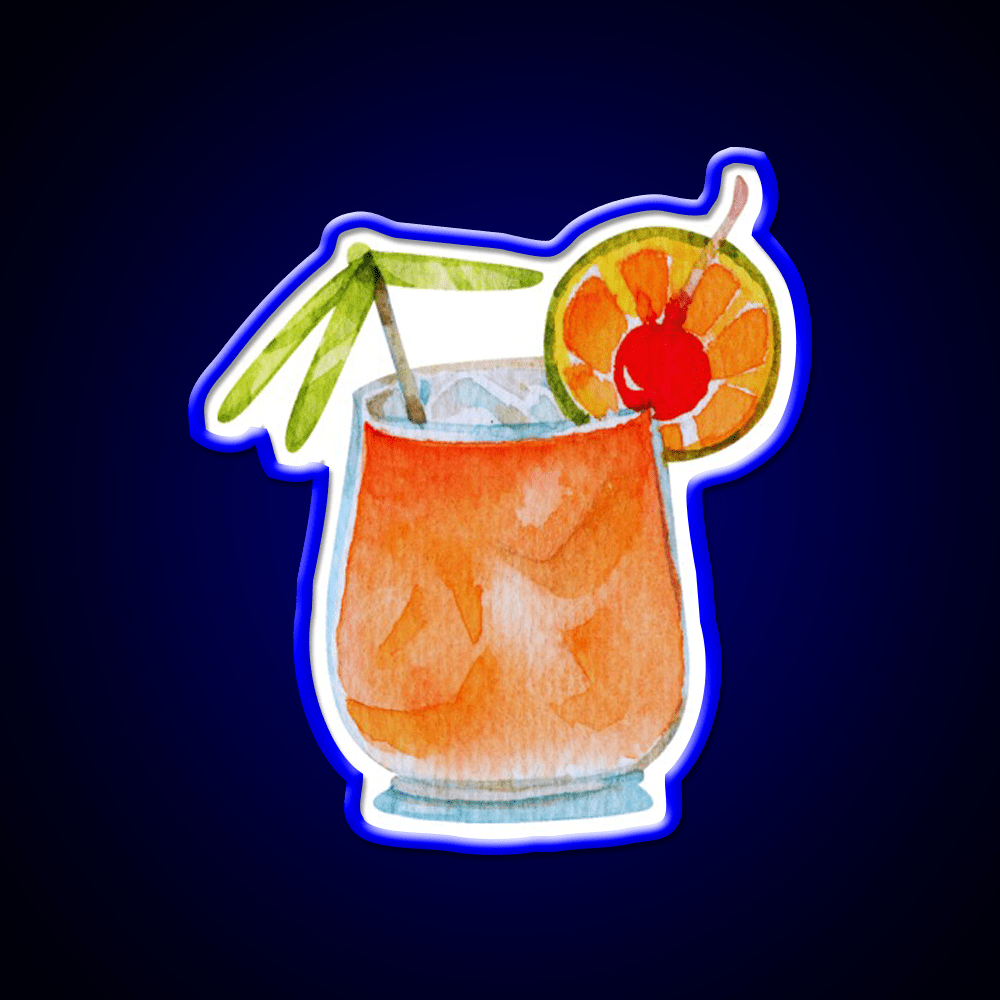 Mai Tai Cocktail Bar Decor Led Neon Sign Rgb Color - Shineneon