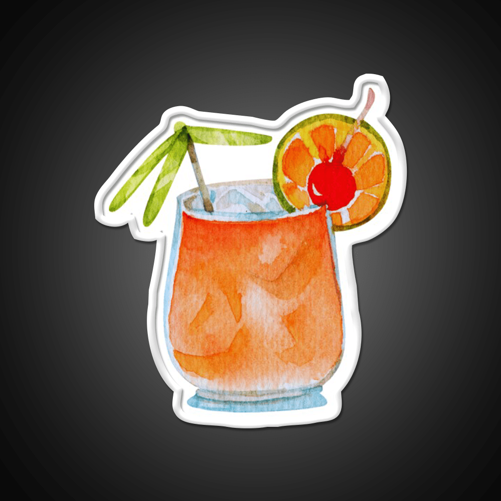 Mai Tai Cocktail Bar Decor Led Neon Sign Rgb Color - Shineneon