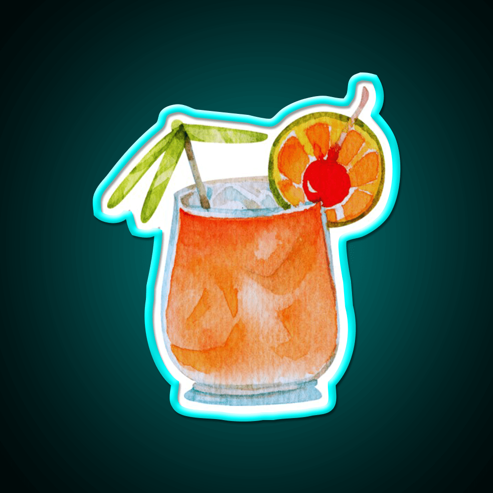 Mai Tai Cocktail Bar Decor Led Neon Sign Rgb Color - Shineneon