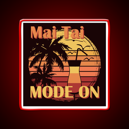 Mai Tai Mode On Cocktail Bar Decor Led Neon Sign Rgb Color - LED neon sign view 10