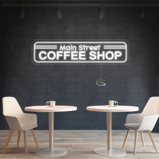 Main Street Coffee Shop Led Neon Sign For Coffee Shop