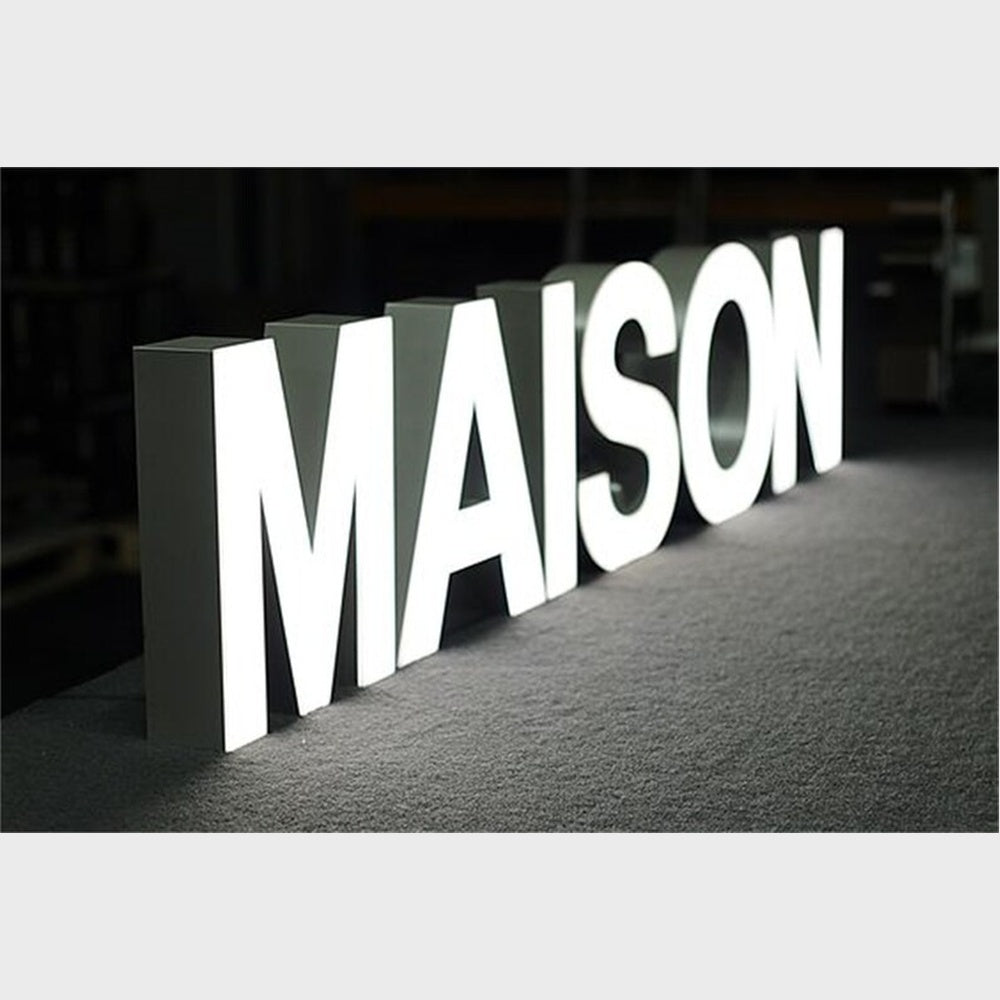 Maison 3D Frontlit Channel Letters Led Light Sign