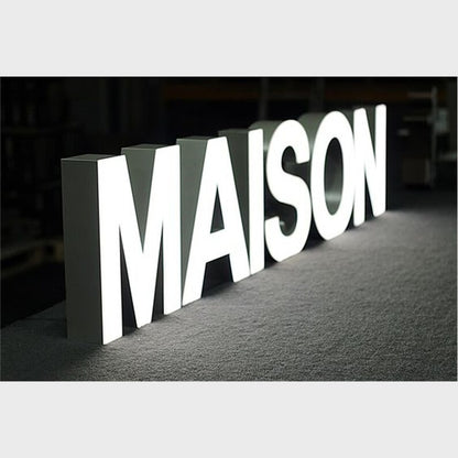 Maison 3D Frontlit Channel Letters Led Light Sign