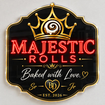 Majestic Rolls Custom LED Neon Sign | 05b66389e1810013be189c58bbef28d8f42e01c66651a4542fed462c738a1586 | natural_light
