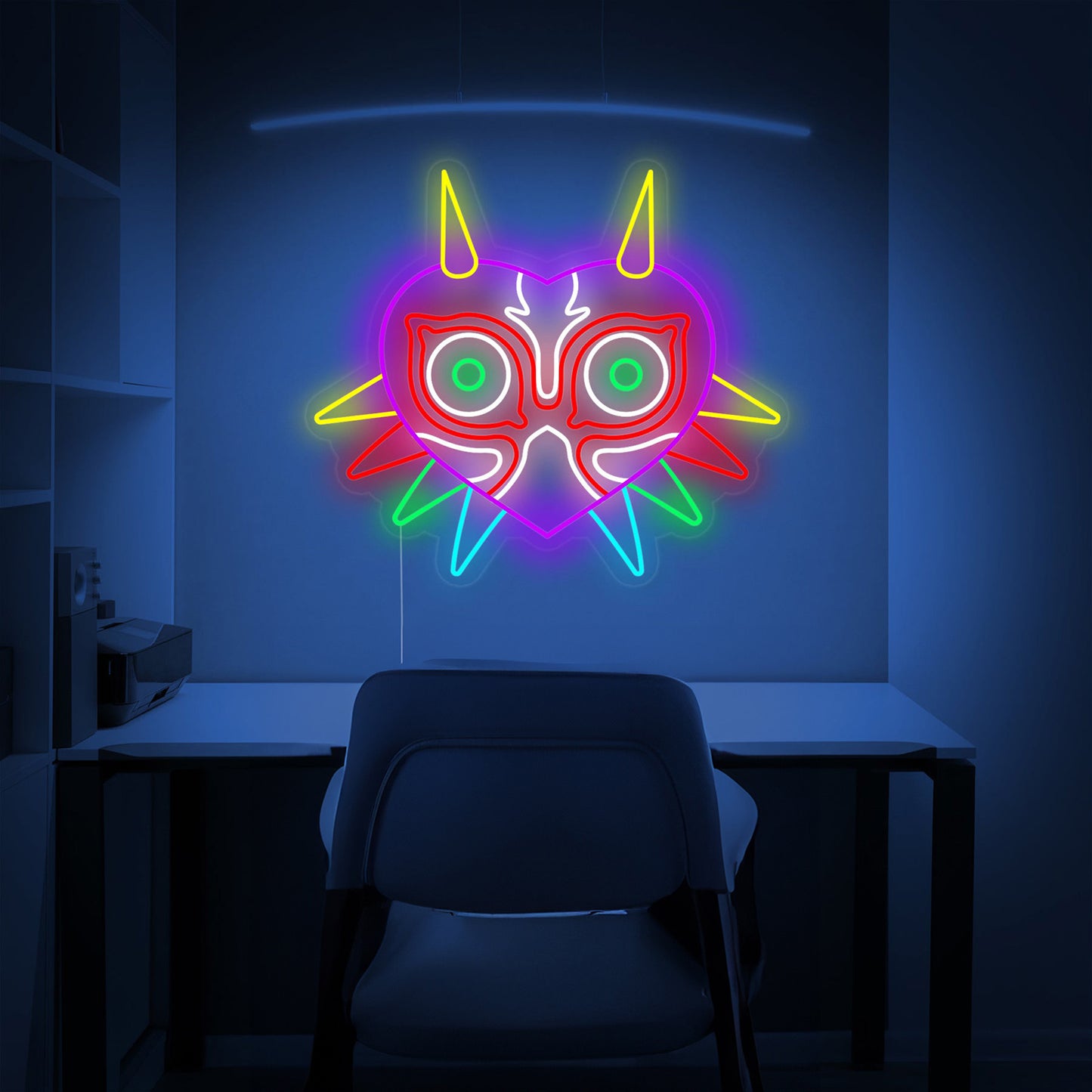 Majoras Mask Led Neon Sign For Game Room