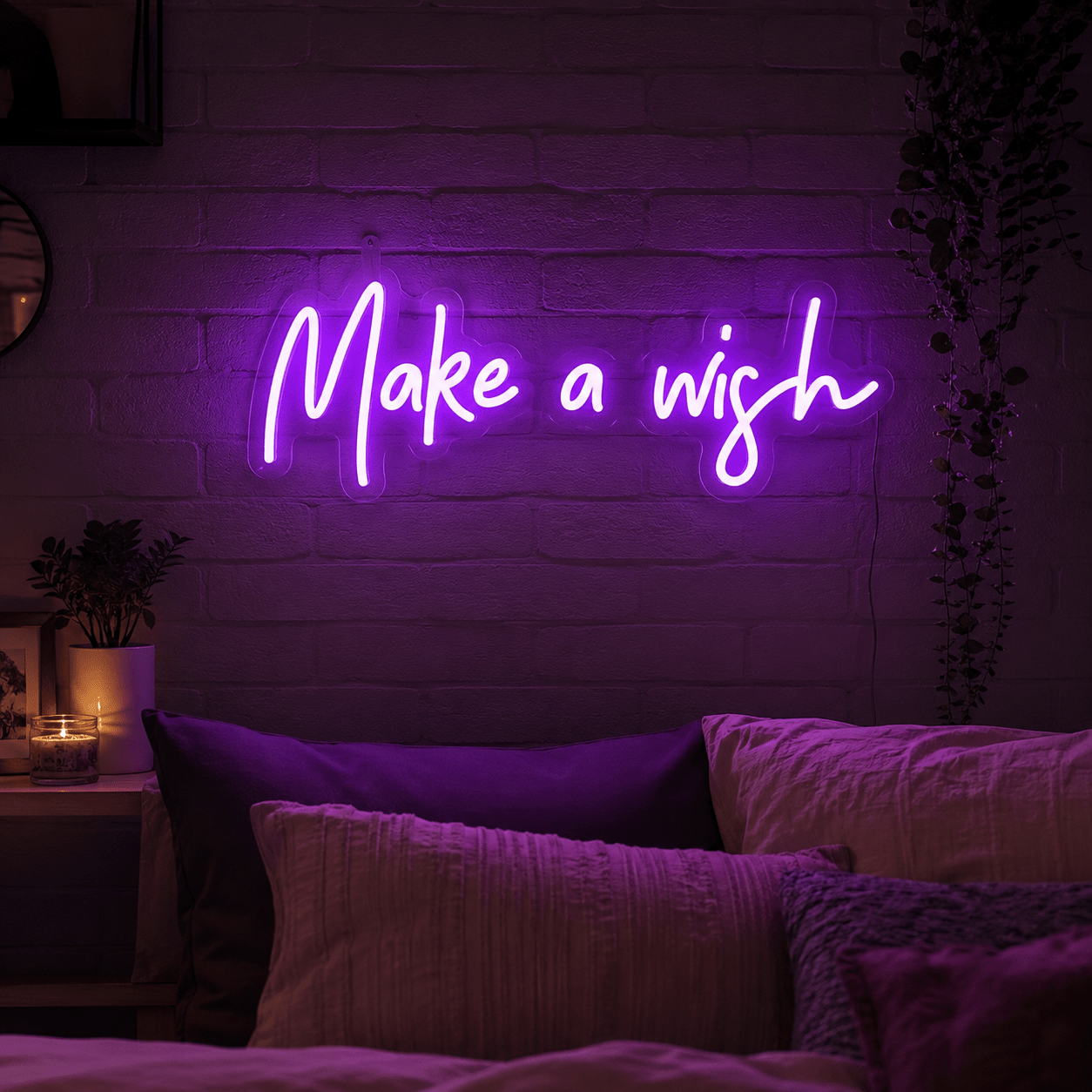 Make A Wish Wall Decor LED Neon Sign - Shineneon