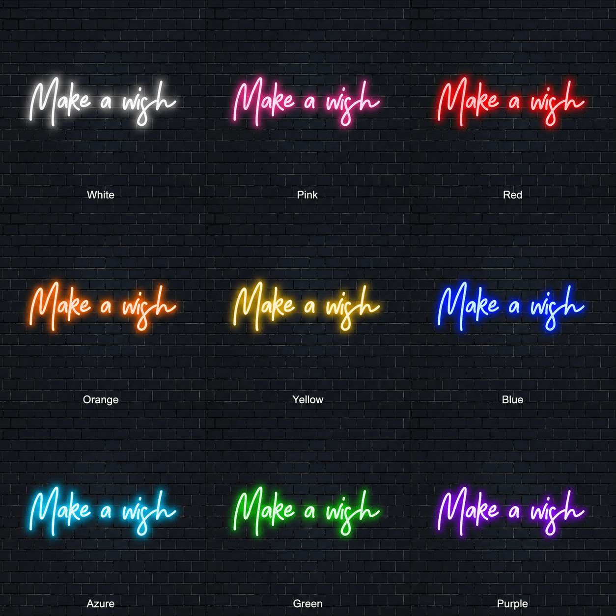 Make A Wish Wall Decor LED Neon Sign - Shineneon