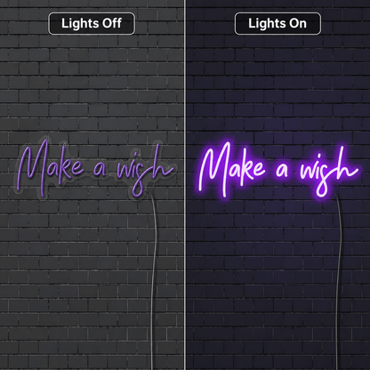 Make A Wish Wall Decor LED Neon Sign - Shineneon
