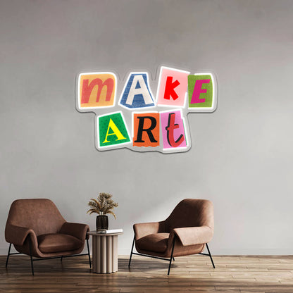 Make Art Collage Artwork Led Neon