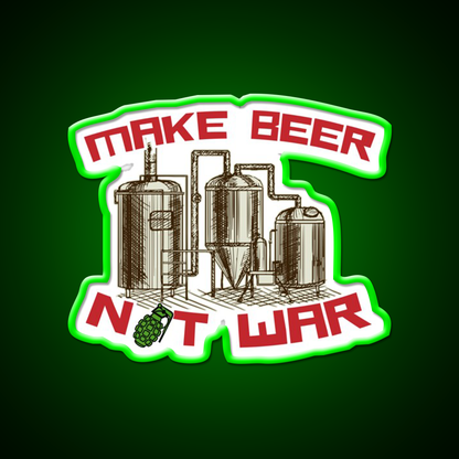 Make Beer Not War Beer Bar Decor Led Neon Sign Rgb Color - LED neon sign view 8