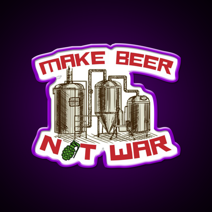 Make Beer Not War Beer Bar Decor Led Neon Sign Rgb Color - LED neon sign view 9