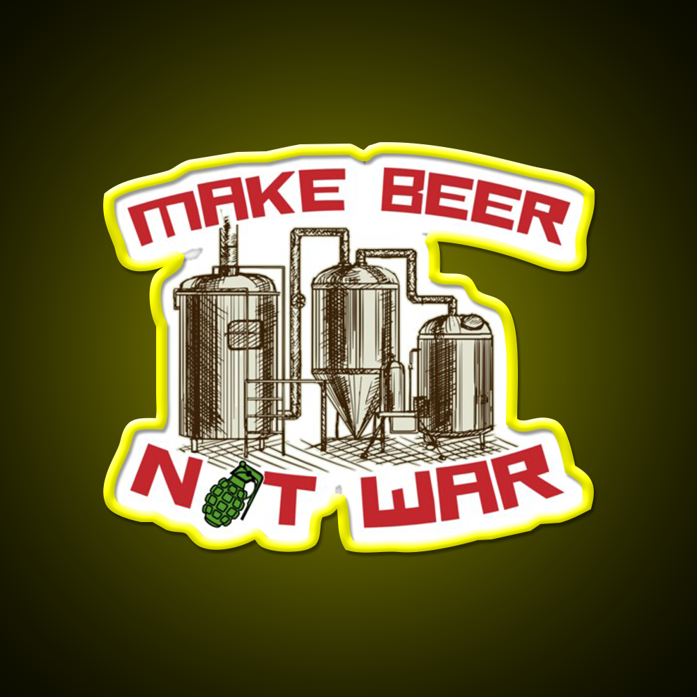 Make Beer Not War Beer Bar Decor Led Neon Sign Rgb Color - LED neon sign view 7