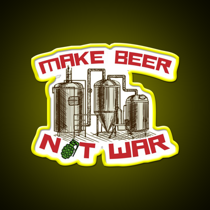 Make Beer Not War Beer Bar Decor Led Neon Sign Rgb Color - LED neon sign view 7