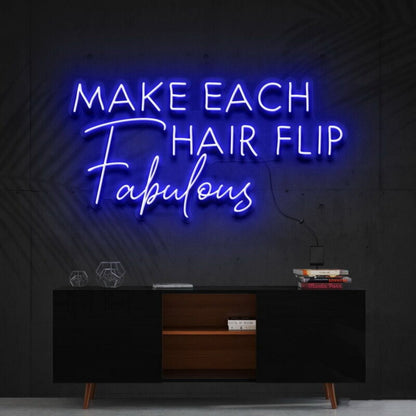 Make Each Hair Flip Fabulous Led Neon Sign For Beauty Salons | Shineneon