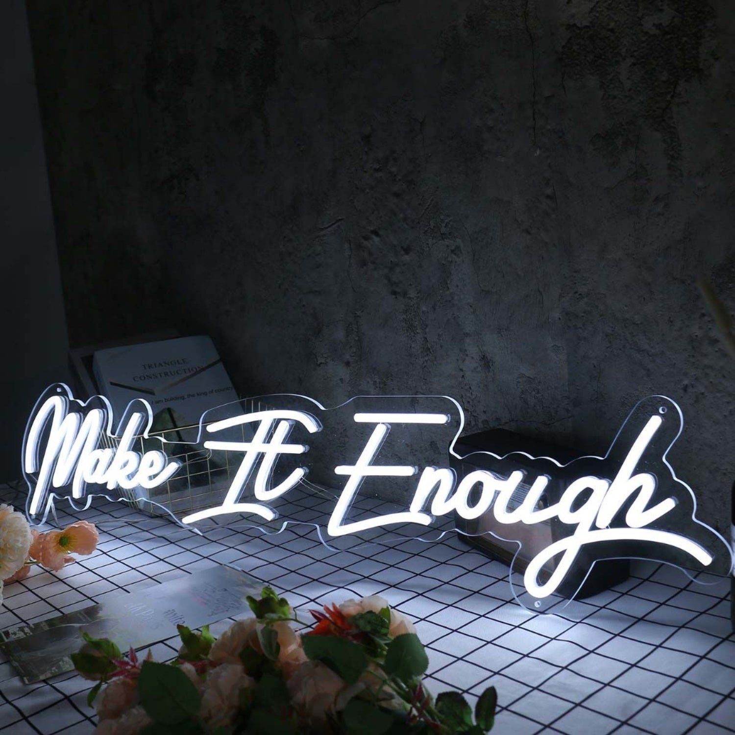 Make It Enough White Led Neon Sign - Shineneon