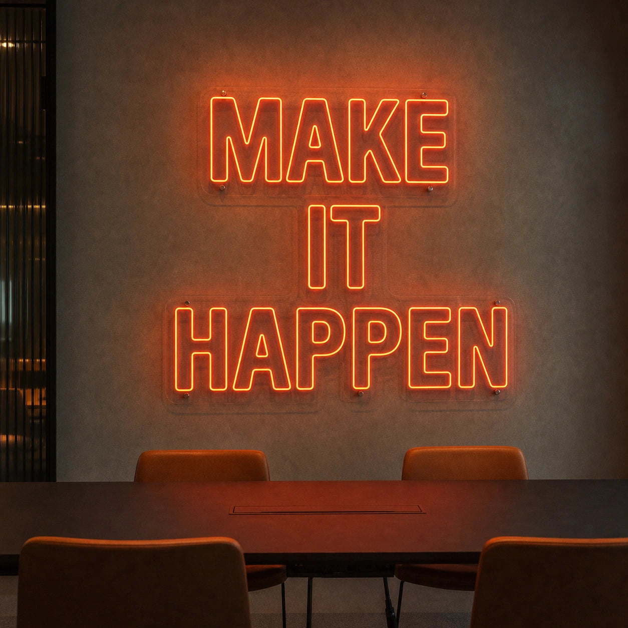 Make It Happen LED Neon Sign Garage Neon Sign high-converting product image