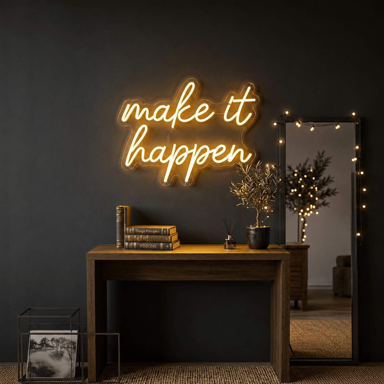 Make It Happen LED Neon Sign Wall Decor - Shineneon