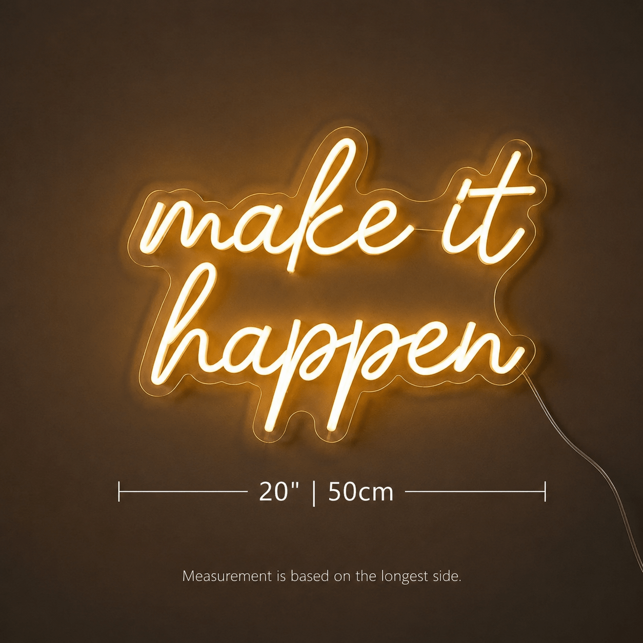 Make It Happen LED Neon Sign Wall Decor - Shineneon