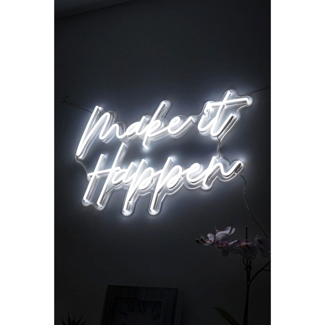 Make It Happen Led Sign Business Neon Signs Wall Decor