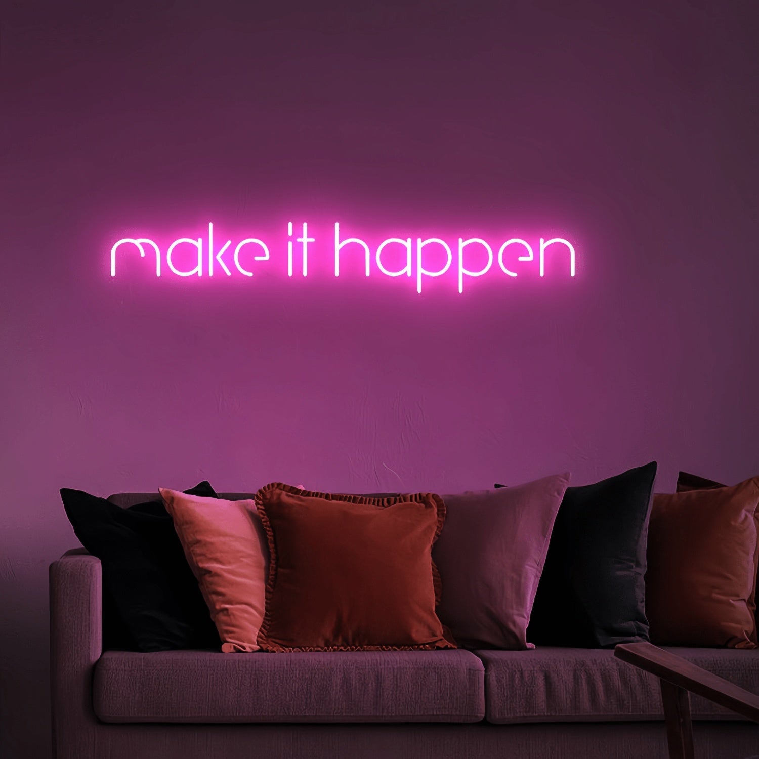 Make It Happen Neon Art Sign Illuminate Your Dreams Into Reality | Shineneon