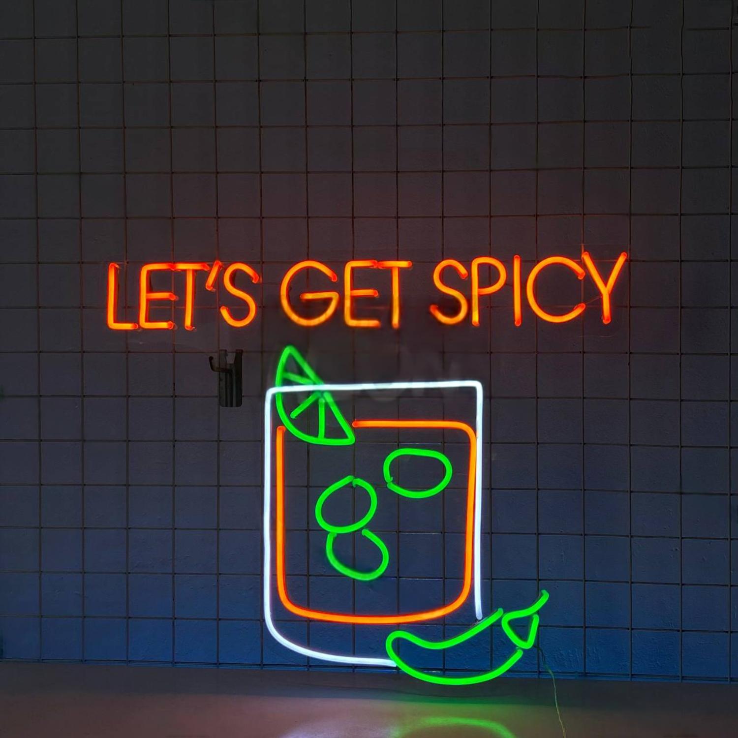 Make It Spicy Margarita Led Neon Sign | Shineneon