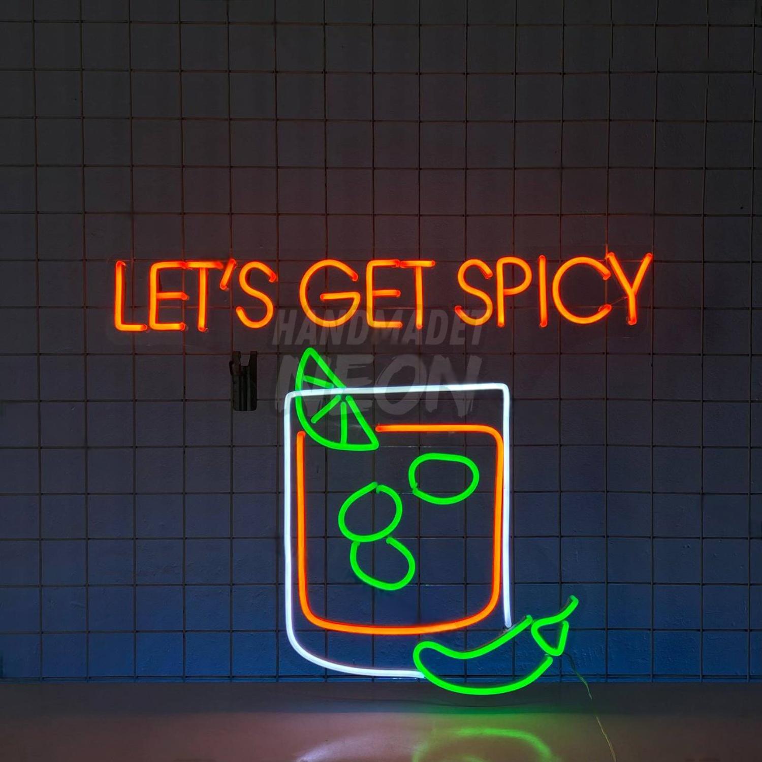 Make It Spicy Margarita Led Neon Sign | Shineneon