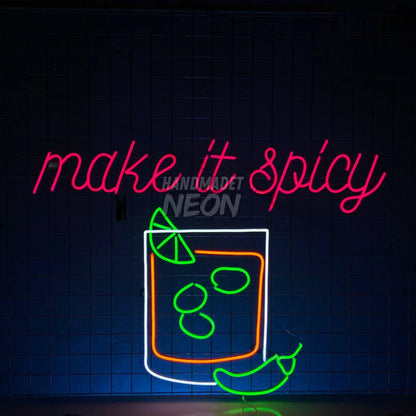 Make It Spicy Margarita Led Neon Sign Event Party Decor | Shineneon