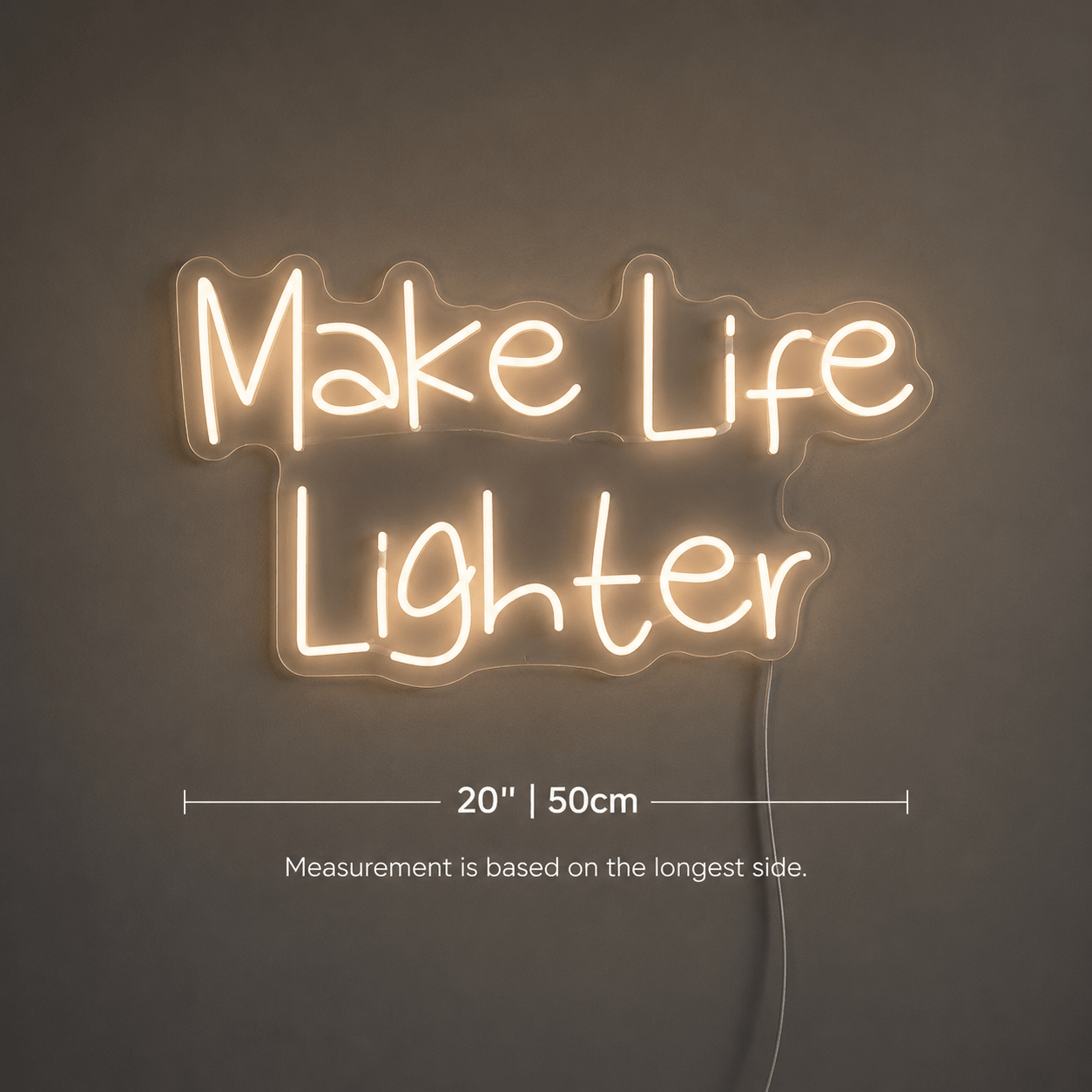 Make Life Lighter Are Wall Decor LED Neon Sign - Shineneon