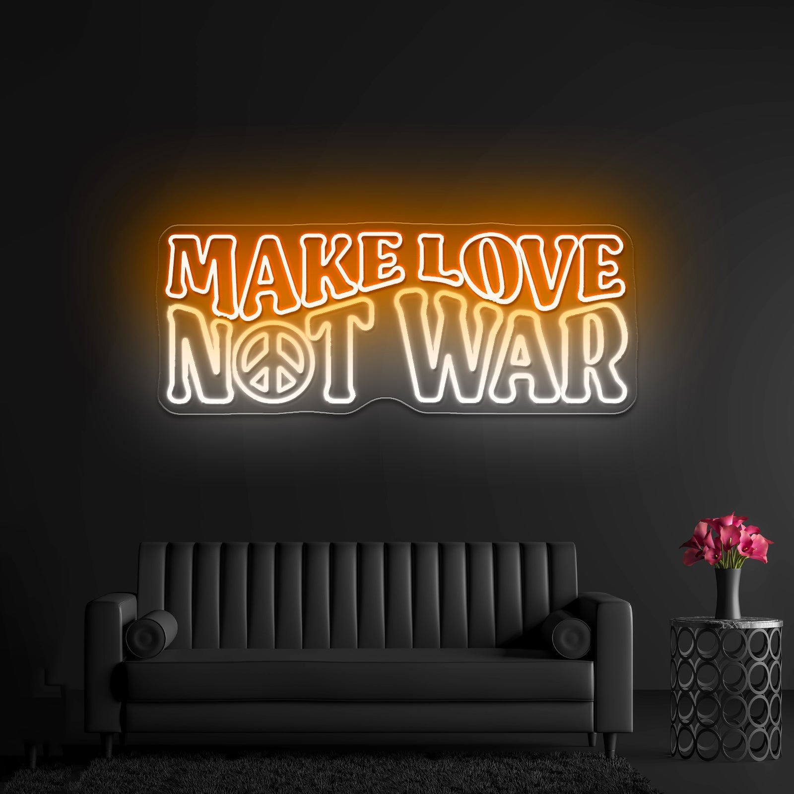 Make Love Not War Led Neon Signs Wall Art - Shineneon