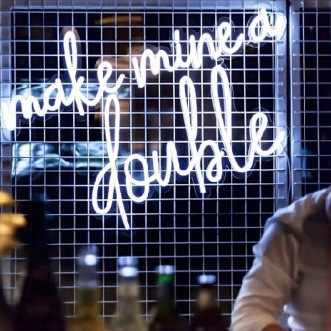Make Mine A Double Led Sign Business Neon Sign - Shineneon