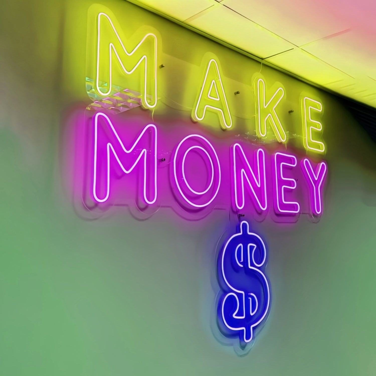 Make Money Dollar Led Neon Sign Shine Bright With Prosperity | Shineneon