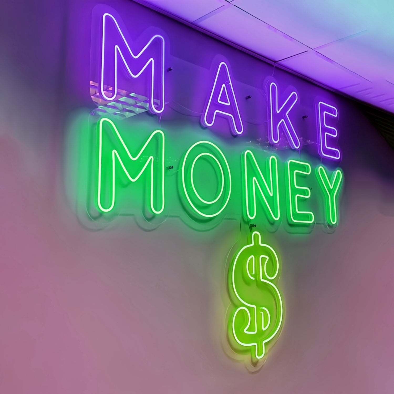 Make Money Dollar Led Neon Sign Shine Bright With Prosperity | Shineneon