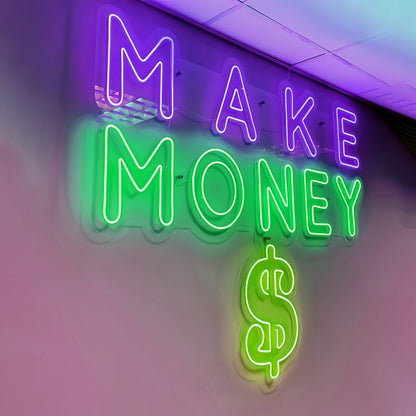 Make Money Dollar Led Neon Sign Shine Bright With Prosperity | Shineneon