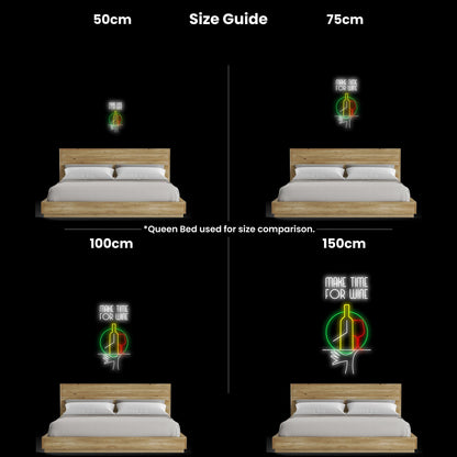 Make Time For Wine Led Neon Sign | Shineneon